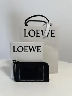 未使用級✨付属完備✨LOEWE コインケース ラウンドジップ ノット