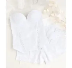 【シロ様専用】ホワイト ブライダルインナー ストラップレス