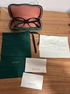 GUCCI サングラス ブラック スクエア フルセット イタリア製 ケース 