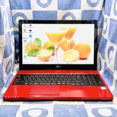 爆速SSD500G☆i5☆貴重な赤ノートパソコン♪カメラ付！第6世代！Win11