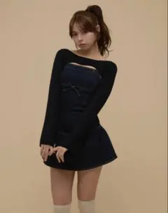 ANDMARY Bonnie denim mini dress - メルカリ