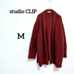 スタジオクリップ ニット カーディガン ボルドー