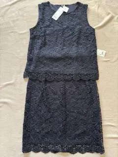 UNIQLO ユニクロ レース スカート セットアップ ネイビー