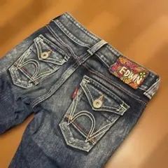 EDWIN ダークデニムジーンズ