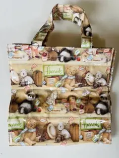 【Harrods】ハロッズ 未使用 おもちゃ棚 ベージュ 動物 S