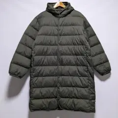 ユニクロ ウルトラライトダウンフーデッドコート ロングダウンコート メンズXL