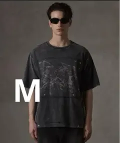 GRANCY スクリブルグラフィックピグメントTシャツ Mサイズ