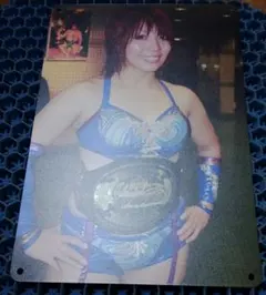 P*h様 ASUKA 女子プロレスラー　メタルポートレート　Ａ4サイズのサムネイル