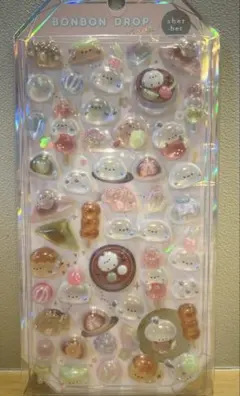 タイムセール‼️【正規品】ボンボンドロップシール　もちもちボンボン　シマエナガ