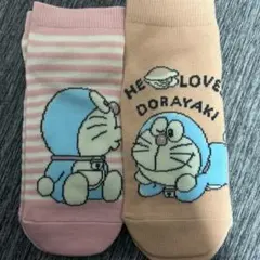 ドラえもん ソックス 2足セット レディース23〜25センチ