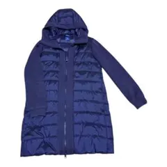 Nike フード付きパープル中綿ダウンコート