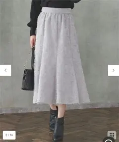 any SiS フェザーフラワージャカード スカートのサムネイル