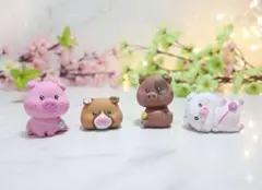 ブタ フィギュア 4体セット