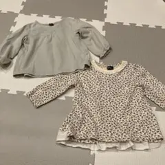 petit main 長袖2枚セット　オーガニックコットン