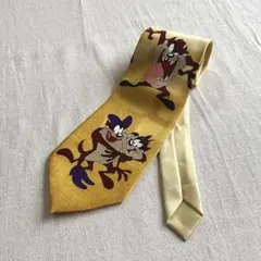 PICASSO LOONEY TUNES ネクタイ タズマニアンデビル 古着個性のサムネイル