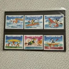 1984 ロサンゼルス五輪 ディズニー 切手 6種セットのサムネイル