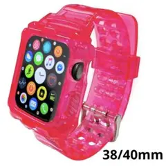 高級 アップルウォッチ バンド 化粧箱付き 38mm 40mm ピンク