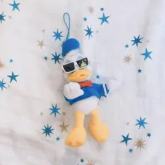 ドナルド ぬいぐるみストラップ サングラス 復刻デザイン