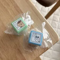 ちいかわ　ガチャガチャ　ダブルスタンプ　ハチワレ　くりまんじゅう　2点セット