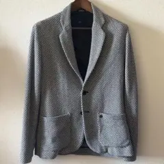 g-stage ジーステージ　テーラードジャケット　ウールコットン混　グレー系