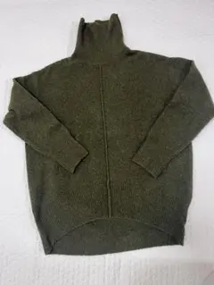 NANO universe ハイネックセーター オリーブグリーン