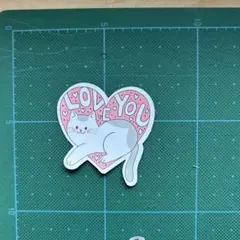 防水ステッカー　猫　ネコ　ねこ　かわいい　イラスト　写真　LOVE