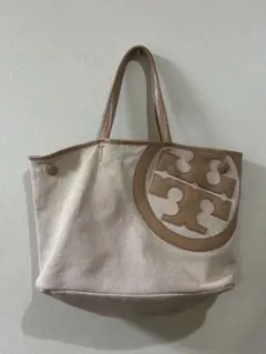 Tory Burch トートバッグ ベージュ キャンバス