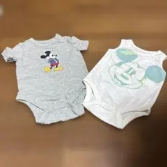 gapベビー ミッキーマウスロンパース2点セット