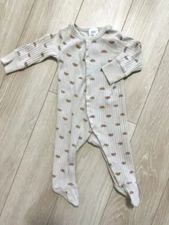 ZARA リブ足付きロンパース 3-6ヶ月