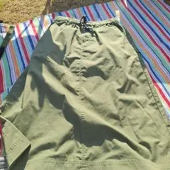 カーゴスカートオリーブグリーン ウエストゴム