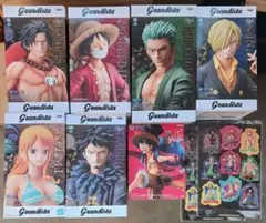 ワンピース Grandista フィギュア 6体 その他フィギュア、シール２枚