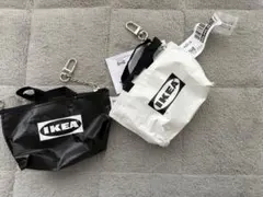 IKEA コインケース ブラック ホワイト 2個セット