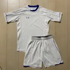 アンダーアーマー サッカーウェアセット ホワイト　YMD