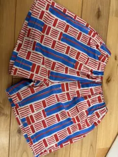 赤・青・白のストライプパンツ 90サイズ