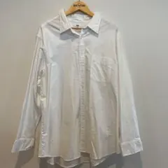 UNIQLO オックスフォードシャツ 長袖 ホワイト 4XL^_^