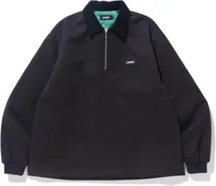 XLARGE ブラック　ハーフジップトレーナー