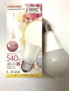 高演色 TOSHIBA LED電球 LDA9L-D-G 540lm 40W相当 - メルカリ