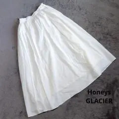 Honeys GLACIER ホワイト フレアスカート ロング丈 サイズL