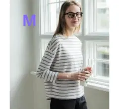 coca ボーダーボートネックトップス　Mサイズ