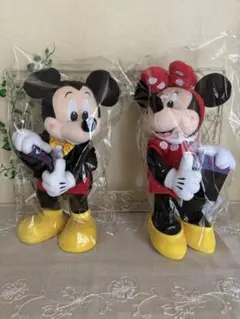 最終お値下げ‼️30周年記念　カチンコ　ミッキー ミニー 約32〜35センチ