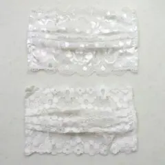 新品　レース　マスクカバー　二点セット