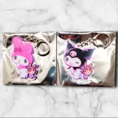 未使用／アクリルキーホルダー クロミ マイメロ 2個セット 宇佐美 コラボ