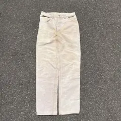 Carhartt カーハート デニム パンツ ベージュ 極太 ダブルニー