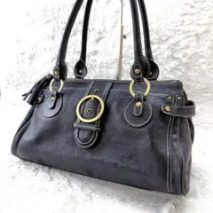 美品★00s 4℃ ショルダーバッグ 本革 レザー 黒 y2k ギミック