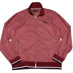 【XL】 Callaway キャロウェイ ゴルフ スウェット ブルゾン 赤系