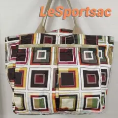 ♡*♡様 LeSportsac 幾何学模様 トートバッグ エコバッグ 大きめ レ