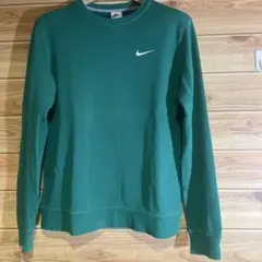 NIKE ナイキ ワンポイント刺繍 スウェット グリーン Lのサムネイル