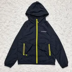 Montbell モンベル ライトシェルパーカー 黒 ブラック XS相当