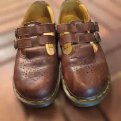 Dr. Martens ブラウン ダブルストラップメリージェーン　 ヴィンテージ