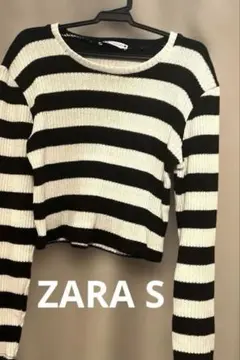ZARA ボーダーニット 長袖 Sサイズ